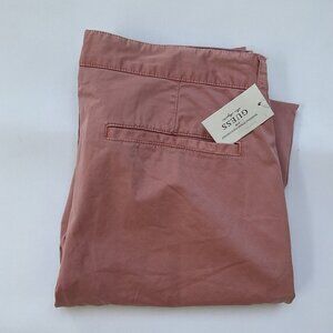 Guess Men’s Duke Twill Chino Pants Slim Tapered Light Coral Size 32